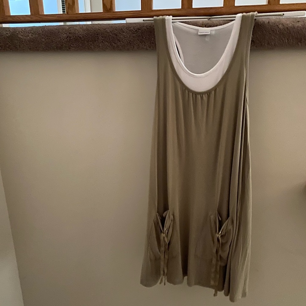 *2 for 25* Lascana layered look mini dress size 6